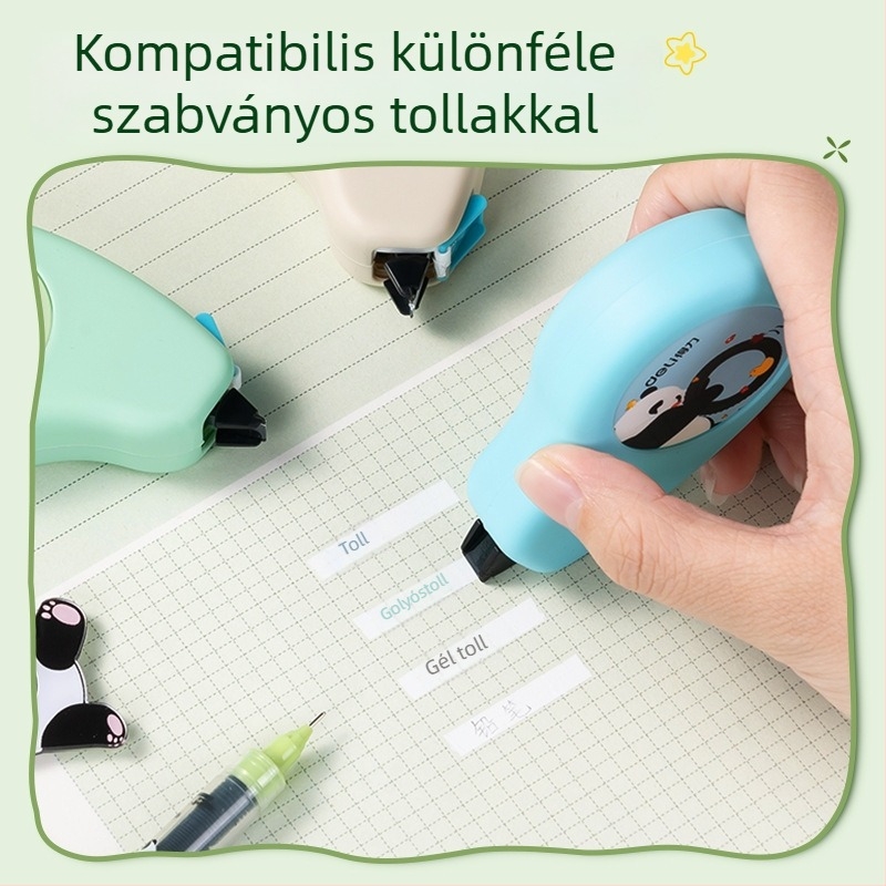 Deli javító szalag – tartós, diákoknak megfelelő, elegáns és aranyos dizájn a hibák kijavításához