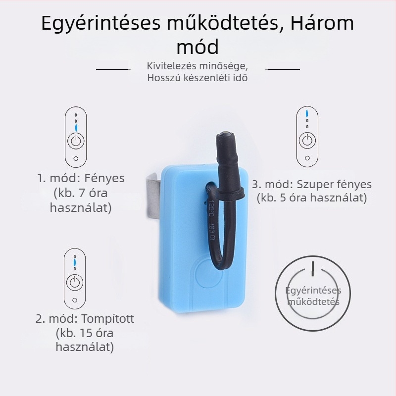 USB-töltéses fültisztító eszköz ujjfénnyel