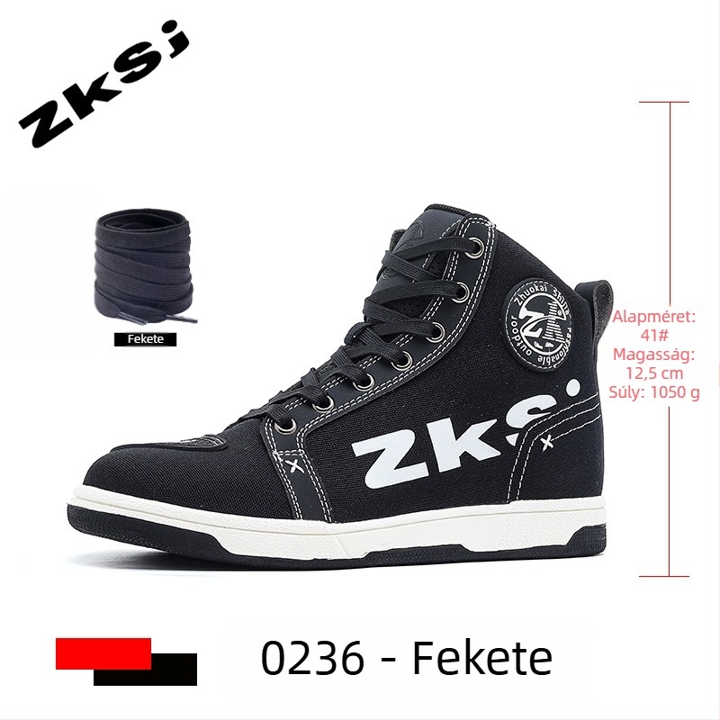 Légáteresztő motorkerékpáros cipő, csúszásmentes és ütésálló, minden évszakra