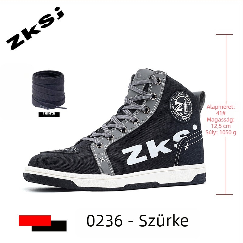 Légáteresztő motorkerékpáros cipő, csúszásmentes és ütésálló, minden évszakra