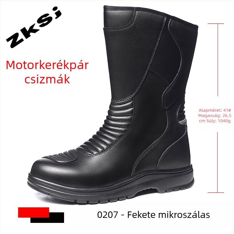 Légáteresztő motorkerékpáros cipő, csúszásmentes és ütésálló, minden évszakra