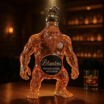 Bigfoot whiskyüveg – üvegből készült dekoratív figura
