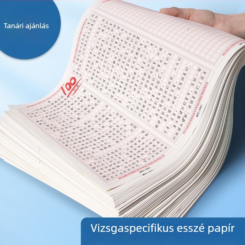 A3-as kínai íráshoz papír Gaokao vizsgára, közép- és általános iskolások számára, 800 négyzetes írófelület