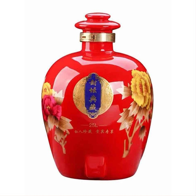 Jingdezhen antik boros tartály, 50–60 jin, kerámia búzaszálból, nagy nyílású, háztartási használatra, zárható
