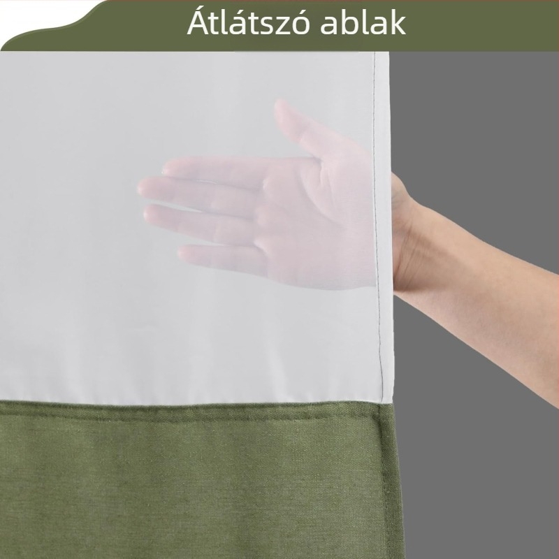 Két rétegű poliészter zuhanyfüggöny, nagy gyűrűs csattal, vastag vízálló fürdőszobai elválasztó a száraz–nedves zónához
