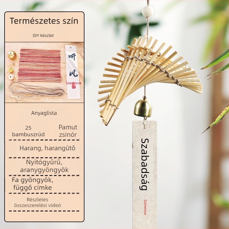 Dragon Boat Festival: Kézműves bambusz harangkészlet gyerekeknek és szülőknek – akasztós harang díszek, csapatépítő workshop
