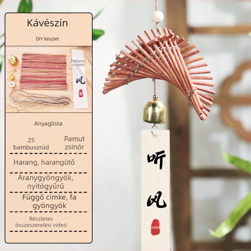 Dragon Boat Festival: Kézműves bambusz harangkészlet gyerekeknek és szülőknek – akasztós harang díszek, csapatépítő workshop