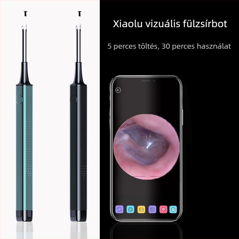 Deer Enn C5 Vizuális fülkanál otthoni használatra, HD fül tisztítás, 5040P világító USB, 3.5mm lencse