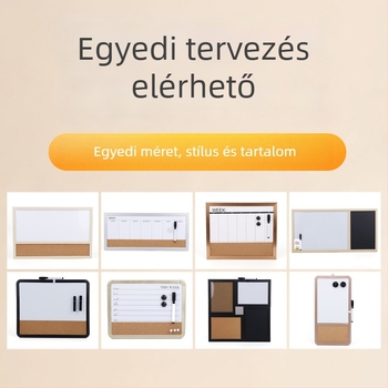 Egyszeroldalas irodai fehér tábla fenyőfa kerettel, mágneses száraz-írható felülettel, állvánnyal
