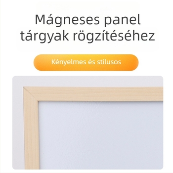 Egyszeroldalas irodai fehér tábla fenyőfa kerettel, mágneses száraz-írható felülettel, állvánnyal