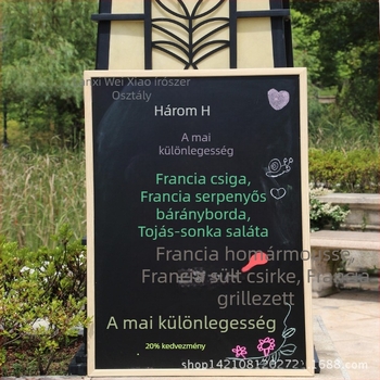 60 × 80 cm-es fa mágneses kétoldalas krétatábla gyerekeknek és irodai használatra