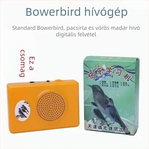 Madárhang-tanuló készülék hangok ismételt lejátszásával