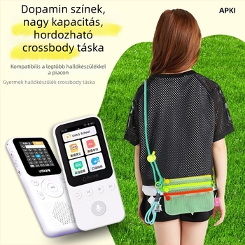 Gyermekeknek szánt angol tanuló derék táska hallgatóberendezéssel és történetismétlővel