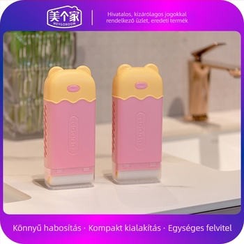 Mackó alakú habzó szappanadagoló lefolyó tálcával, érintés nélküli használat, fürdőszobára és konyhára