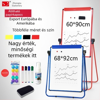 U-alakú mágneses kétoldalas gyerekeknek szánt fehértábla állvánnyal