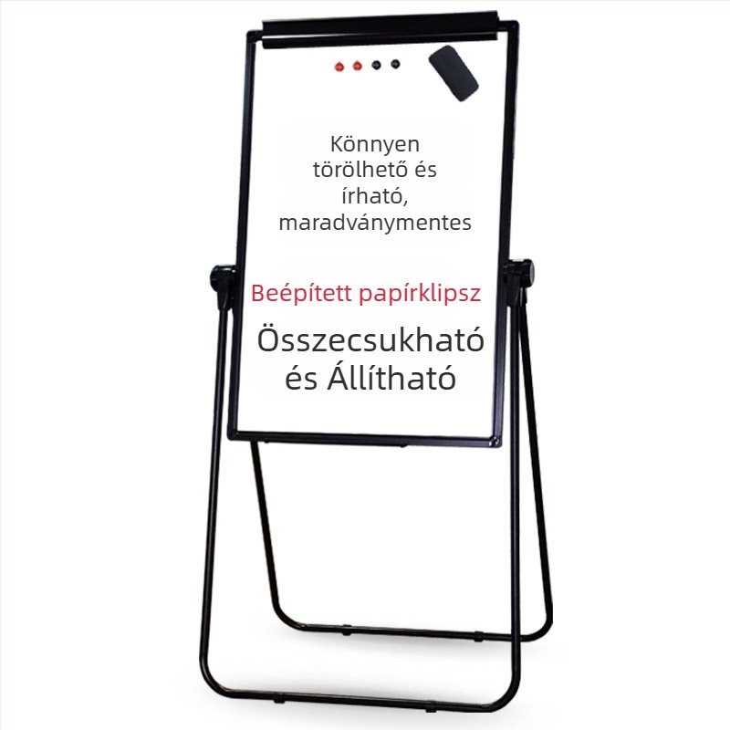 U-alakú mágneses kétoldalas gyerekeknek szánt fehértábla állvánnyal
