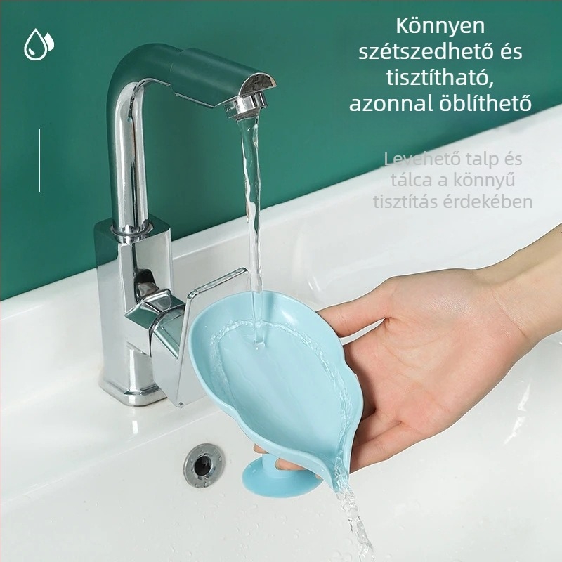 Leveles alakú szappantartó polc a fürdőszobába