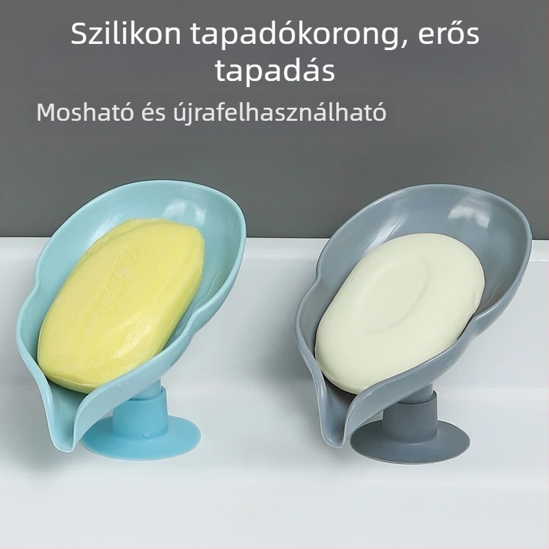 Leveles alakú szappantartó polc a fürdőszobába