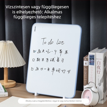 Deli MB134/135 Asztali mágneses fehér tábla tartóval, törölhető, kétoldalas