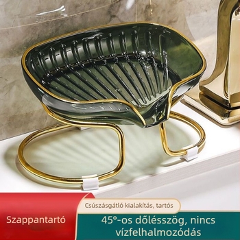 Szappan-doboz és szappan tároló állvány, otthoni használatra, fúrás nélkül, elegáns csepegtető állvány