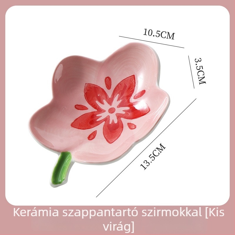 Kerámia szappantál csepegtetővel, fúrás nélkül, fürdőszobai mosdópulthoz