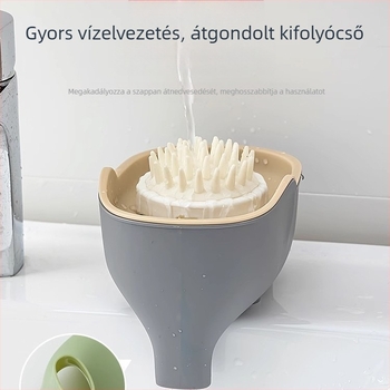 Elefánt formájú fürdőszobai szappantartó, lecsöpögtetővel