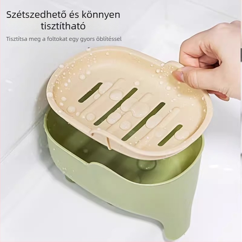 Elefánt formájú fürdőszobai szappantartó, lecsöpögtetővel