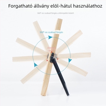 Kétoldalas, fa keretes mágneses fehér tábla gyerekeknek és irodába – törölhető, asztali állvánnyal