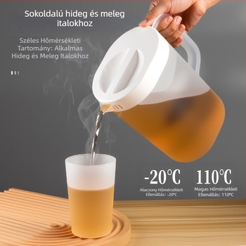 Otthoni használatra tervezett nagy kapacitású hidegvíz-kanna, műanyag vízkanál, hideg infúzióhoz teáskanna