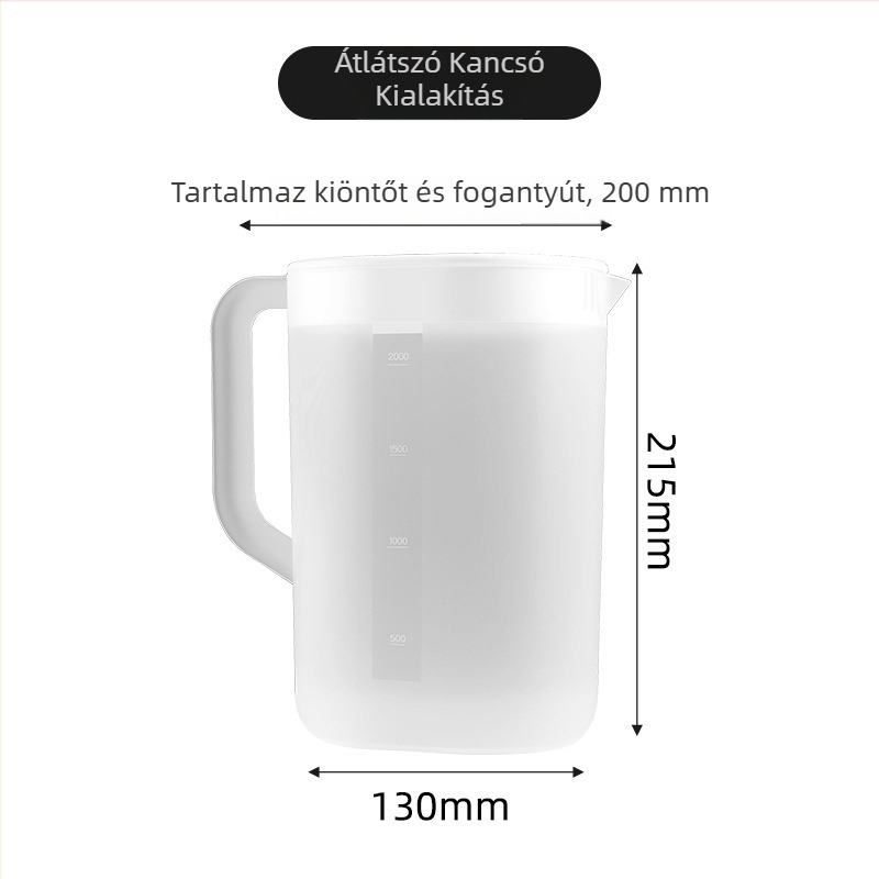 Otthoni használatra tervezett nagy kapacitású hidegvíz-kanna, műanyag vízkanál, hideg infúzióhoz teáskanna
