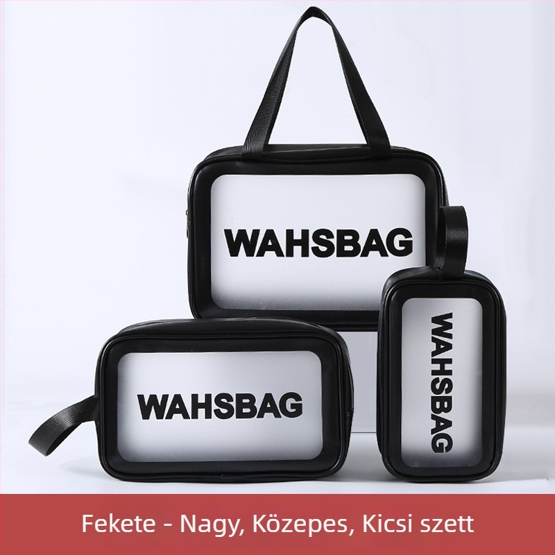 PU bőr kozmetikai táska matt felülettel, kocka alakú, vízálló, utazáshoz és smink tárolásához