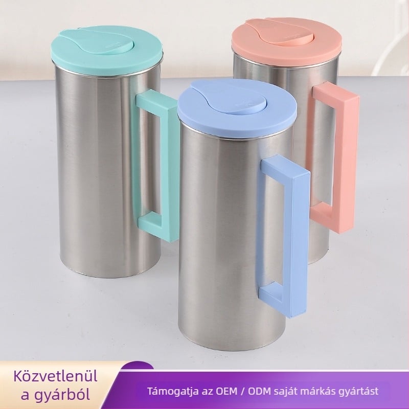 Rozsdamentes acél 1,8 L teáskanna gyümölcslé készítéséhez, koreai stílusú otthoni használatra