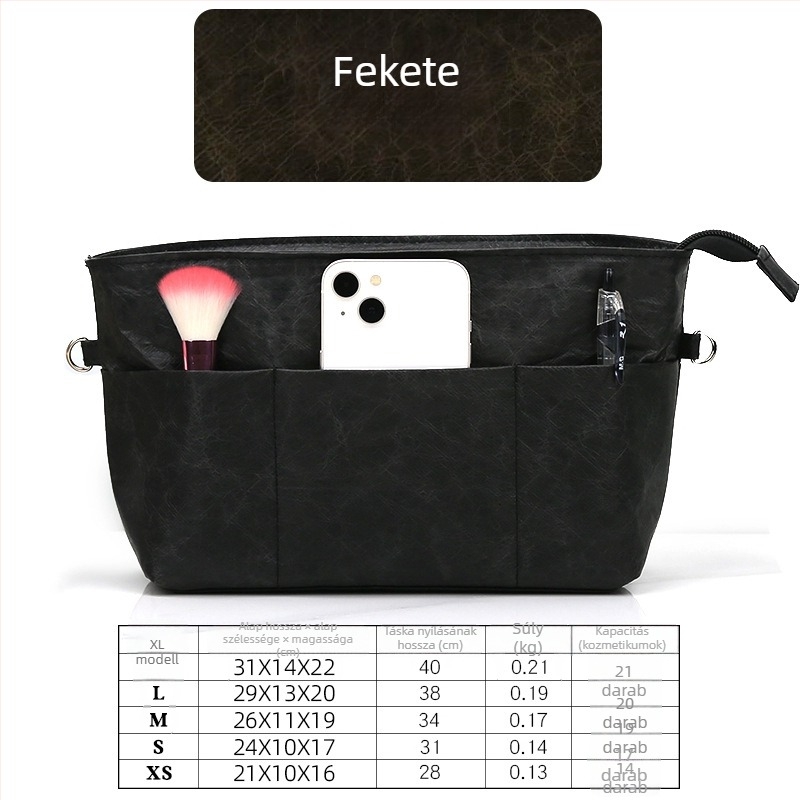 Red Tadpole DuPont Paper Ultra könnyű, vízálló, multifunkcionális női kozmetikai táska belső rendezővel tote-hoz