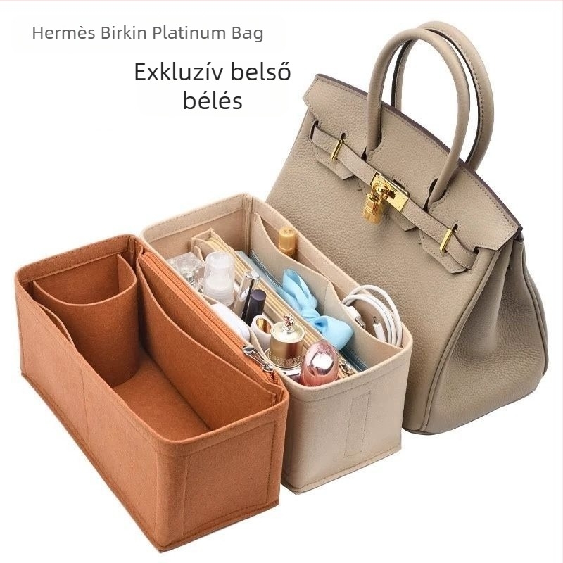 Ultra könnyű belső rendező a Hermès Birkin Platinum táskájához, modell 253035