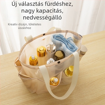 Hálós fürdőkosár leeresztővel, fürdőszobai tároláshoz és utazáshoz