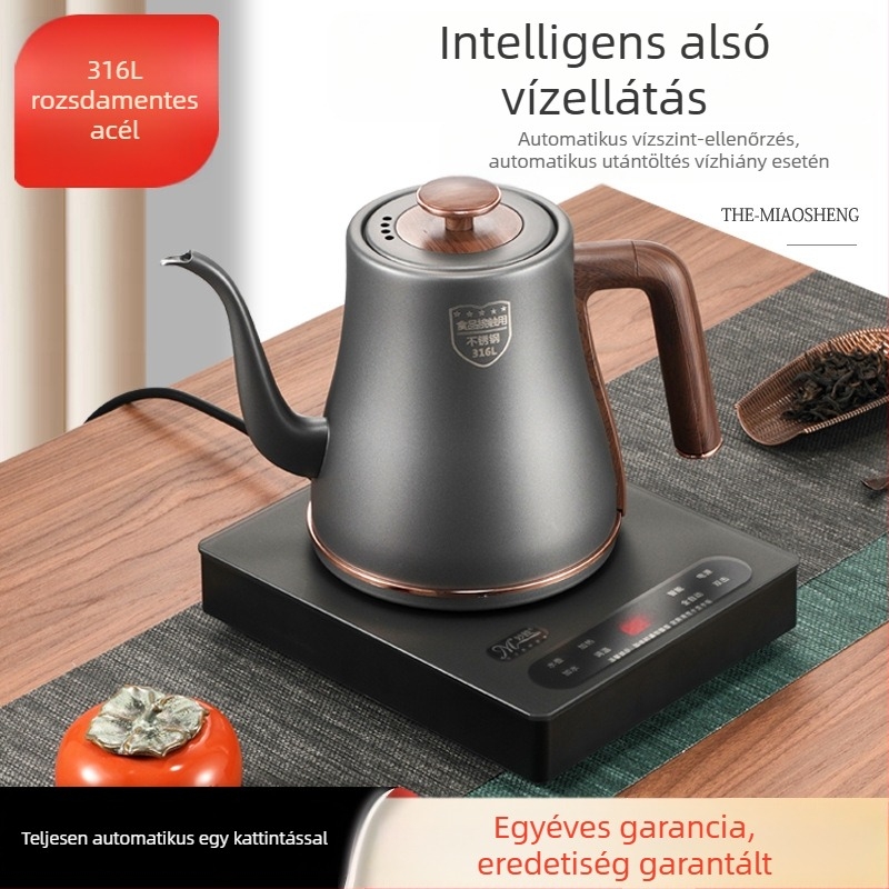 Okos, teljesen automata elektromos teáskanna integrált teásasztallal – minden egyben otthoni teázáshoz