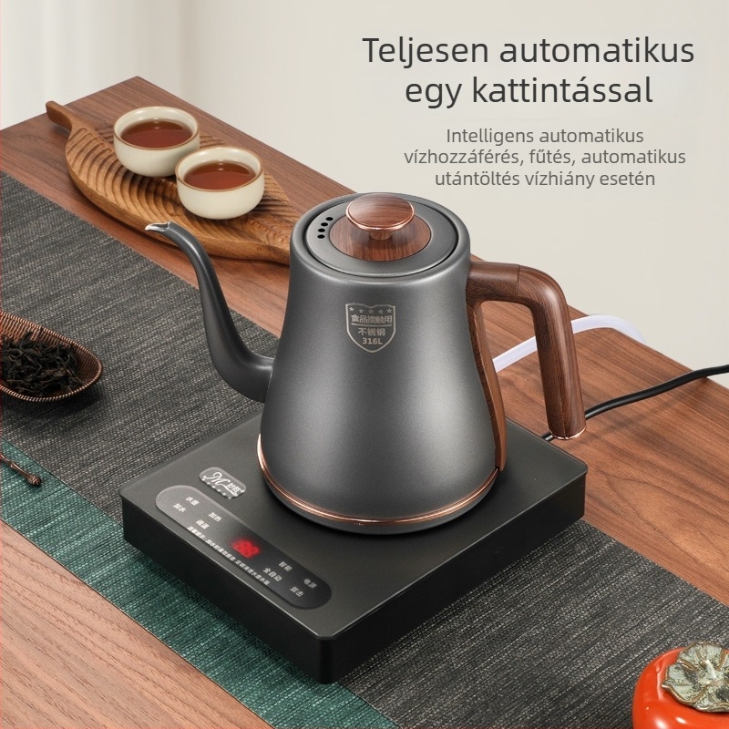 Okos, teljesen automata elektromos teáskanna integrált teásasztallal – minden egyben otthoni teázáshoz