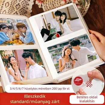 3 hüvelykes Polaroid fotóalbum 5 képpel, emlékalbum pároknak és gyerekeknek, nagy kapacitású családi album, 4 hüvelykes 6 kép tárolóalbum