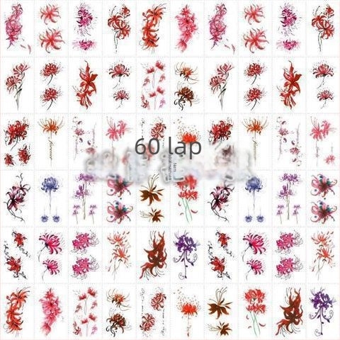 Ideiglenes tetoválás Spider Lily és Hell Girl, Instagram-stílus, vízálló a kulcscsontra, hosszú élettartamú női dizájn