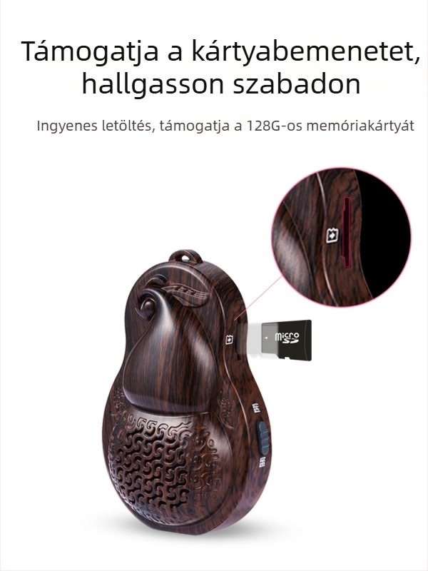 Kompakt, kisméretű, újratölthető hordozható zenei lejátszó otthoni használatra