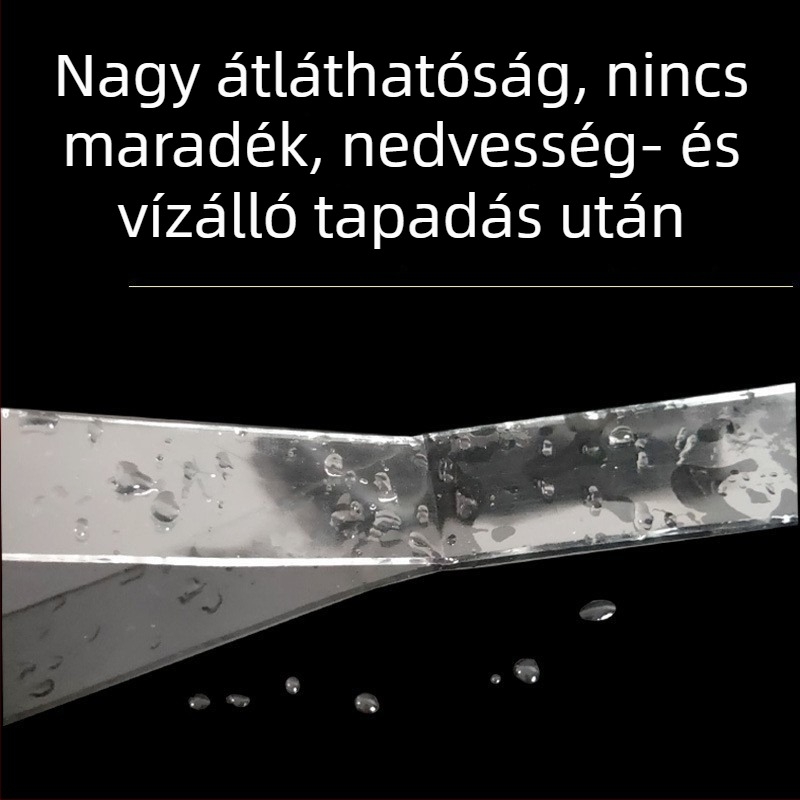 Nano kettős oldalas ragasztószalag, vízálló, átlátszó akril ragasztó, magas viszkozitás, nyom nélkül, 3 cm széles, 1-5 m hosszú