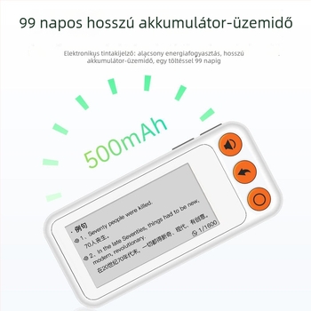 Angol szavak tanulóeszköze kártyákkal, valódi kiejtéssel, E Ink kijelzővel, offline