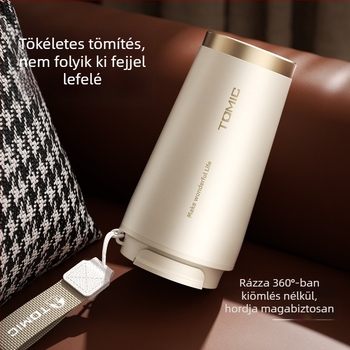 Temeike 500 ml kávés pohár, 316 rozsdamentes acélból, szigetelt utazó bögre