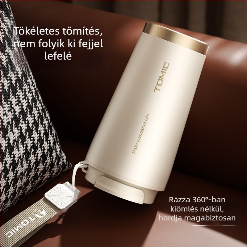 Temeike 500 ml kávés pohár, 316 rozsdamentes acélból, szigetelt utazó bögre