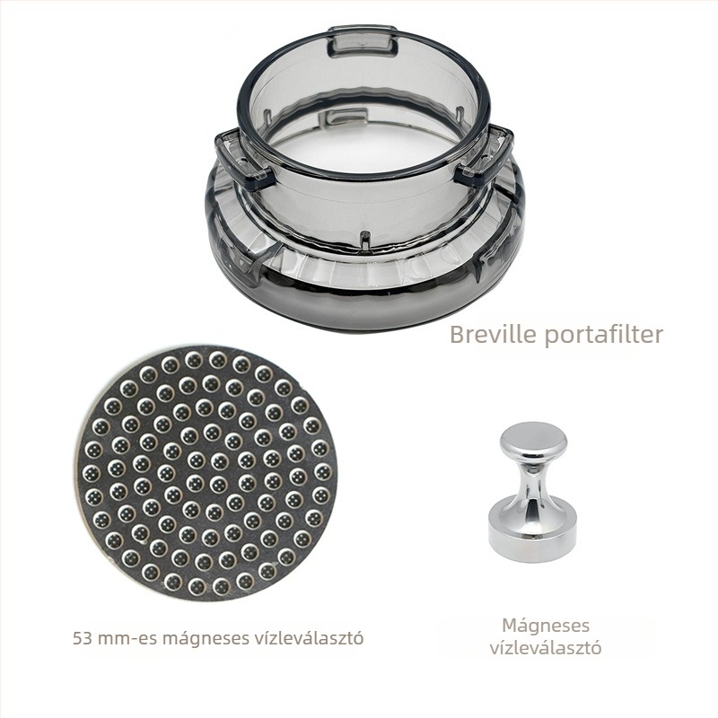 54 mm-es kör alakú eszpresszó tölcsér Breville Barista fogantyúhoz, kéz nélküli használathoz