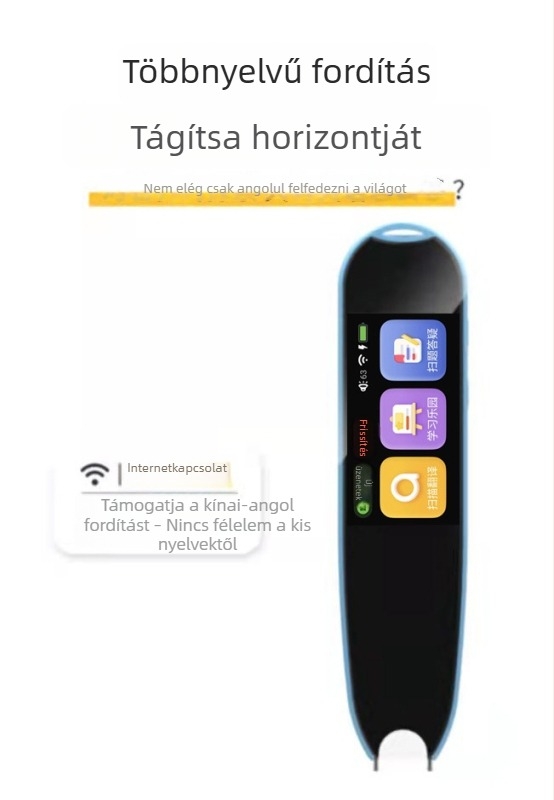 Nagy képernyőjű okos szótár toll angol szöveg olvasására és fordítására