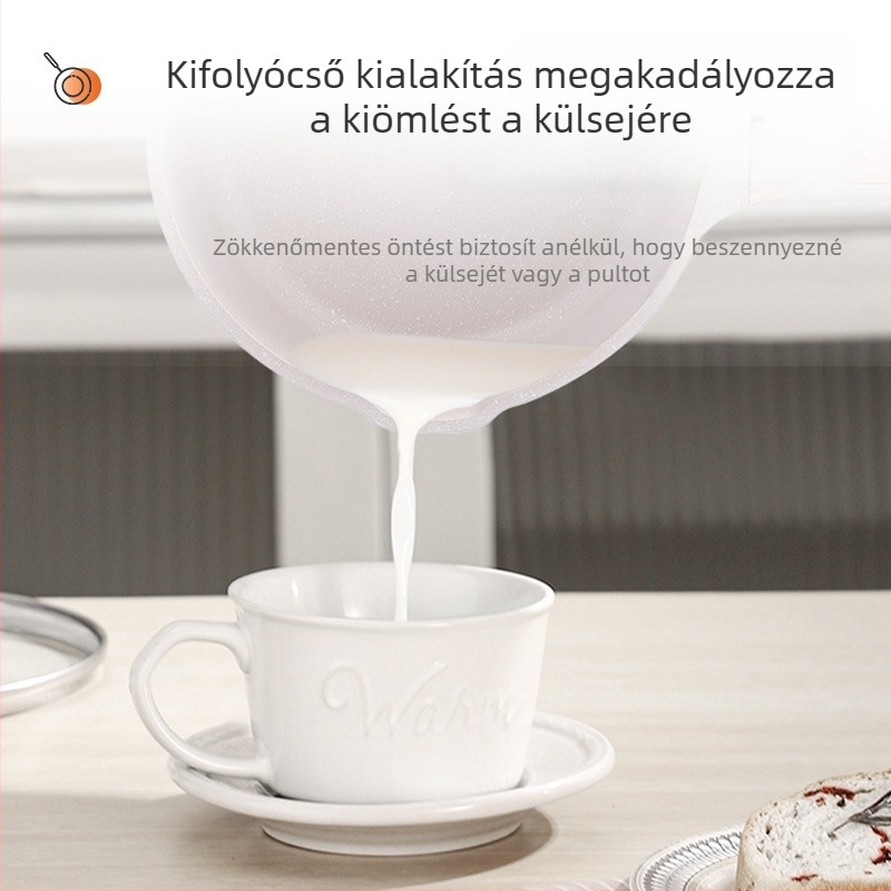 Maifan kőből készült, tapadásmentes kis tejfőző edény bébiételhez, tej és tészta főzéséhez, háztartási használatra