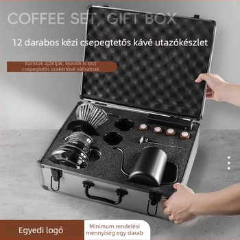 Kézzel készített kávé ajándékcsomag luxus utazó dobozzal