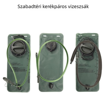Élelmiszer-minőségű TPU kerékpáros hidratációs tartály, kültéri utazásokhoz, összecsukható katonai zöld víztartály