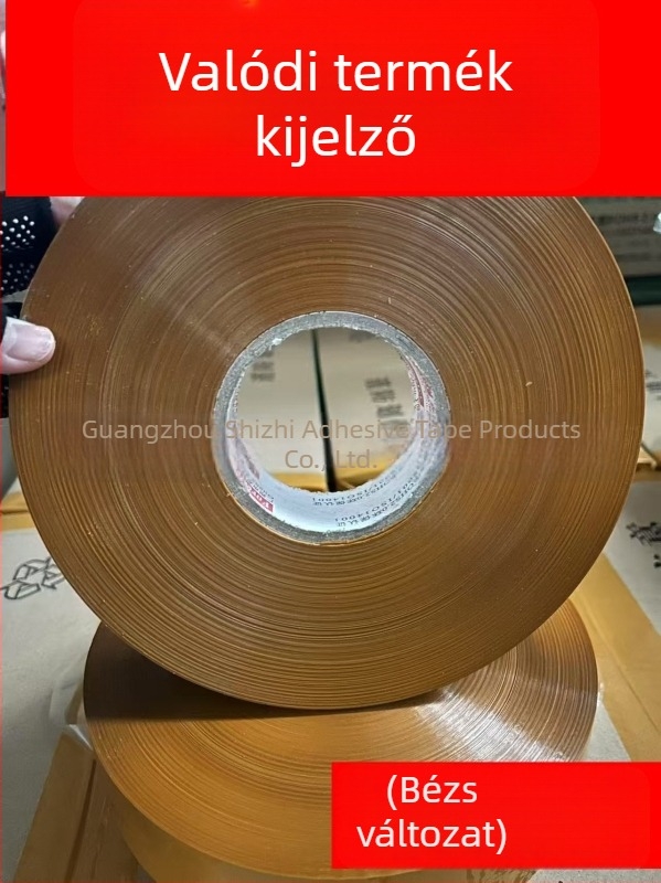 Géphez való doboz-záró szalag, szélesség 4,5–5,5 cm, hossz 1000 m, magas tapadású, átlátszó csomagoló szalag automata csomagolórendszerekhez